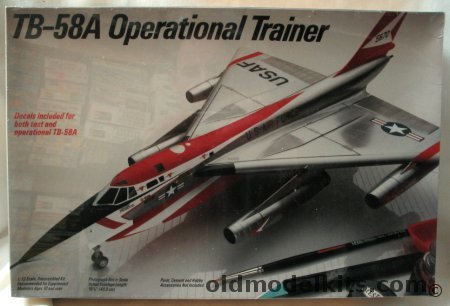 Testors 1/72 Convair TB-58A Operational Trainer, 676 plastic model kit